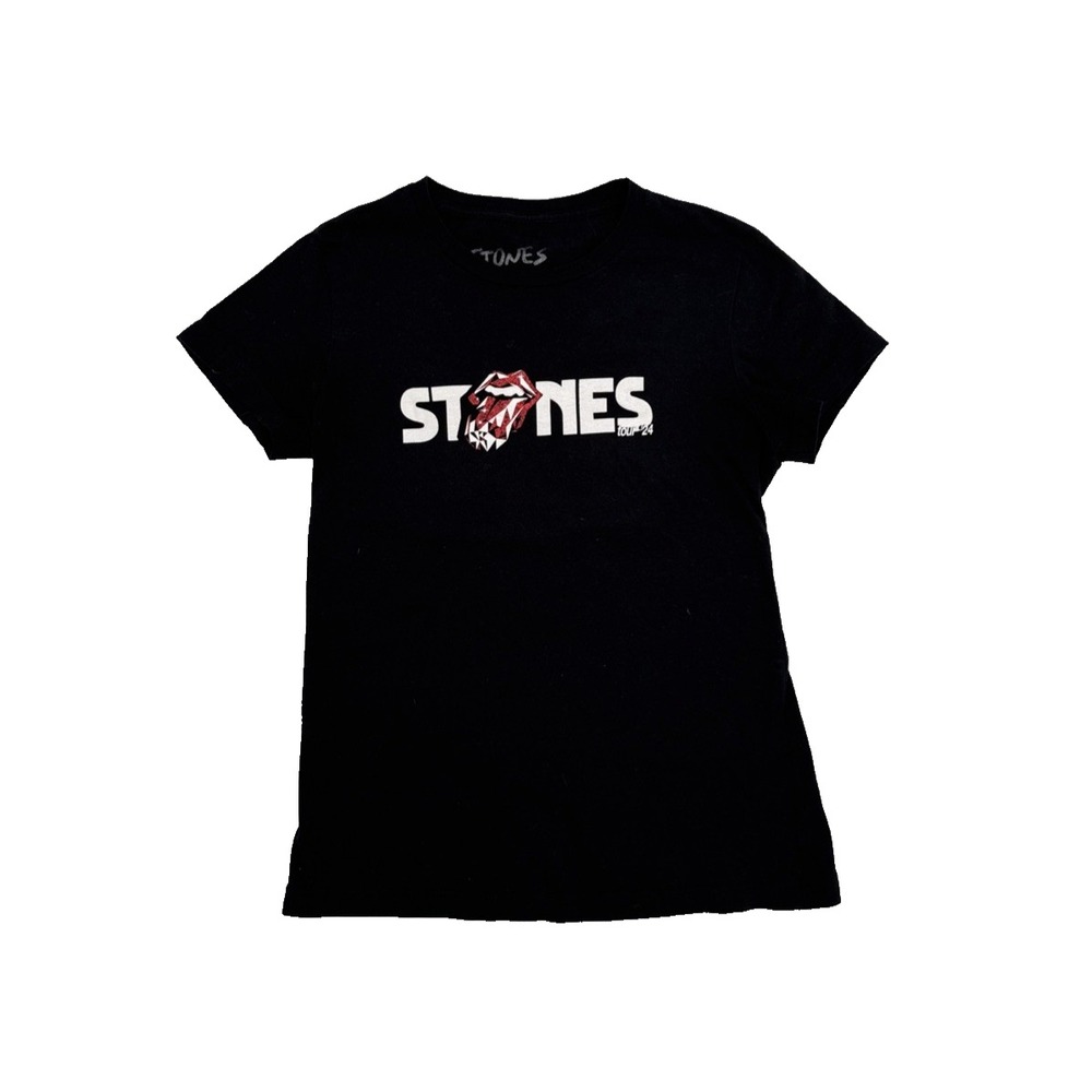 The Rolling Stones Hackney Diamond Tour 2024 Graphic T-shirt Women Small‎ Music
